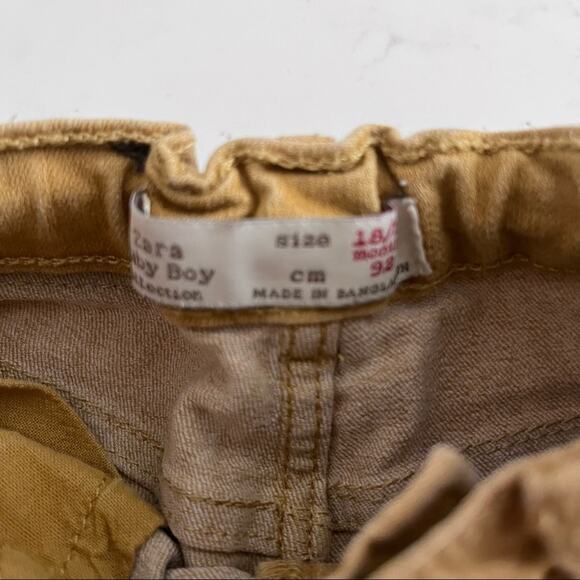 Zara boys mustard yellow jeans pants size 18-24 months - Picture 2 of 4